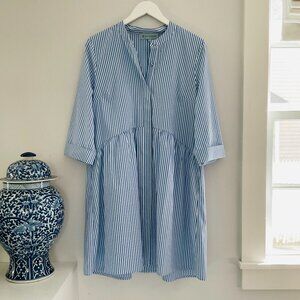 Tuckernuck Blue and White Striped Dress